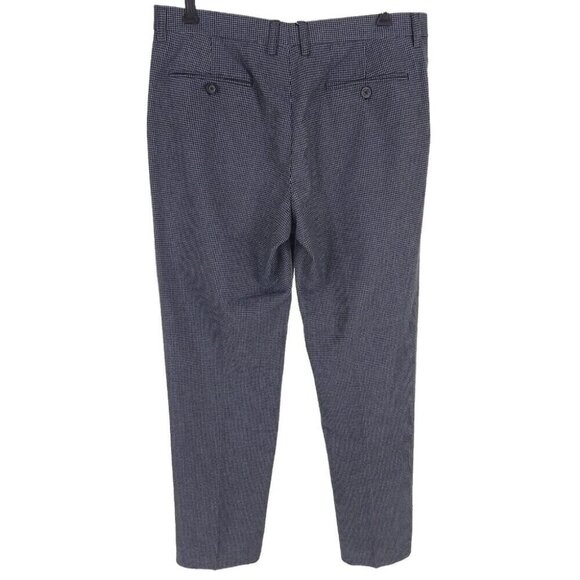 Etro Houndstooth-jacquard Cotton Trousers Size IT 52 US 36 L Mens Gray Pant $575 - Picture 5 of 9